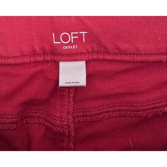 LOFT Women's Red Skinny Jeans - Picture 4 of 7